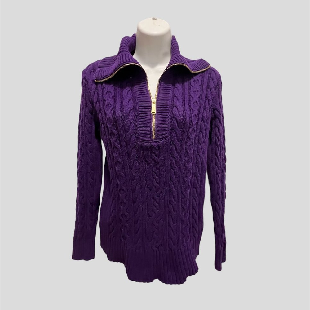 Ralph Lauren black label size medium purple sweater